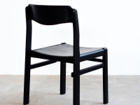 Loft design fekete szék Schwarze Sessel Black chair Balaton Bútorgyár Vásárhelyi János étkezőszék tárgyalószék Esszimmerstuhl dining chair ipari industrial industriell shabby chic rusty style artkraft