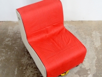 Loft design kültéri fotel Außen-Sessel outdoor armchair gumimatrac fotel Gummimatratze Sessel rubber mattress armchair ipari industrial industriell shabby chic rusty style artkraft
