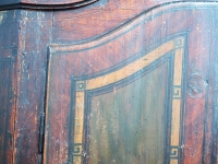 Loft design különleges festett antik szekrény Spezieller,  bemalter antiker Schrank Special, painted antique cabinet ipari industrial industriell shabby chic rusty style artkraft