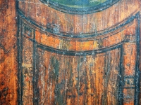 Loft design különleges festett antik szekrény Spezieller,  bemalter antiker Schrank Special, painted antique cabinet ipari industrial industriell shabby chic rusty style artkraft