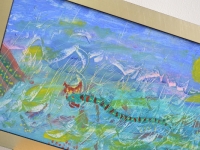 loft design Orosz Balázs Monster of Lupa sziget absztrakt eredeti olaj festmény original abstract oil painting ursprünglichen abstrakten Ölgemälde nyár summer Sommer