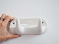 artkraft loftdesign retro vintage porcelán fali fogas fürdőszobai  porcelain wall hanger bathroom  Badezimmer Wandgarderobe Porzellan