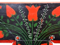 artkraft loftdesign népi tulipános festett pad rengő  Old painted bench alte bemalte Bank countrystyle countrydesign countryinterior countryfurniture
