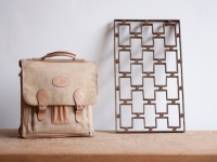 Loft design vintage bőr kézitáska vintage leather handbag Vintage Leder Handtasche