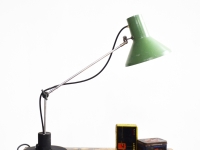 Loft design zöld íróasztali lámpa green desk lamp grüne Schreibtischlampe ipari industrial industriell shabby chic rusty style artkraft