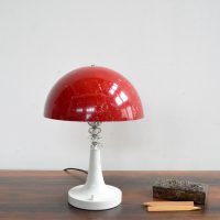 Loft design piros íróasztali lámpa red desk lamp rote Schreibtischlampe ipari industrial industriell shabby chic rusty style artkraft