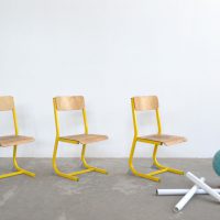 Loft design school chair Schulestuhl iskolai szék ipari industrial industiell shabby chic rusty style artkraft