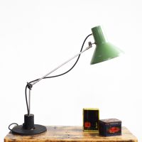 Loft design zöld íróasztali lámpa green desk lamp grüne Schreibtischlampe ipari industrial industriell shabby chic rusty style artkraft