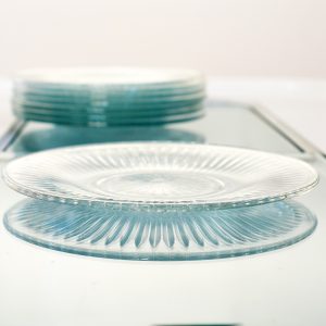artkraft loftdesign vintage tányér KIG Malaysia glass plates Glasteller tableware
