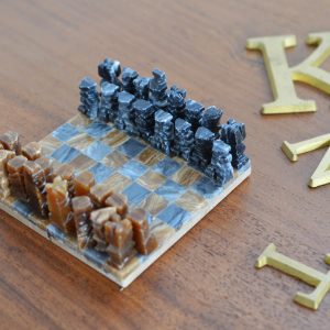 artkraft loftdesign márvány faragott különleges sakk készlet Schachspiel Marmor Marble chess set